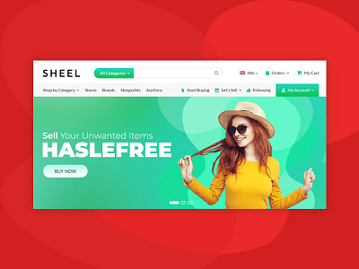 SHEEL Homepage design fatbit ui ux website