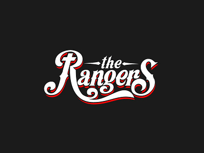 Rangers church design font lettering logo rangers retro sokolov type