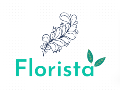 Logo Design For Florist branding design flat icon illustration illustrator logo minimal typography web