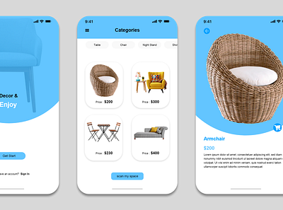 E-Commerce Mobile App UI Design ecommerce app design graphic design mobile app design uiux design