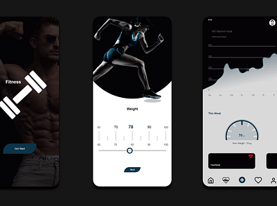 Fitness App UI Design For Your IOS or Mobile App app ui mobile app mobile app design mobile app ui ui design ui ux ui ux design