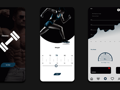 Fitness App UI Design For Your IOS or Mobile App