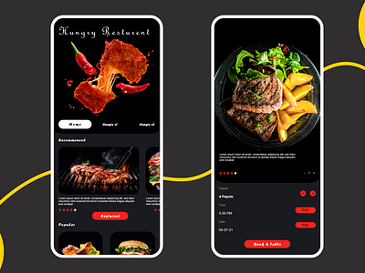 Restaurant mobile app UX & UI design