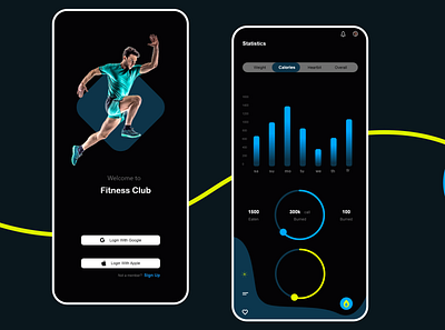 Fitness Android or IOS App UX UI Design fitness app fitness app ui fitness app uiux fitness mobile app fitness test fitness test app gym app gym app ui