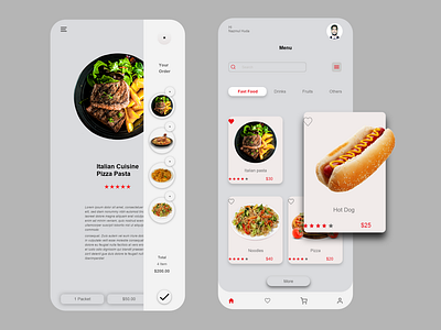 Restaurant app UX and UI design for your IOS or Android