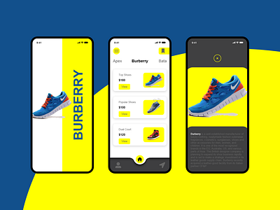 Burberry Shoes App UI Design by Nazmul UX UI on Dribbble