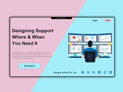 Designing Support Landing Page Design designing support designing support landing page landing page landing page design landing page ui landing page ui design support landing page uiux design web page web page design web page ui design