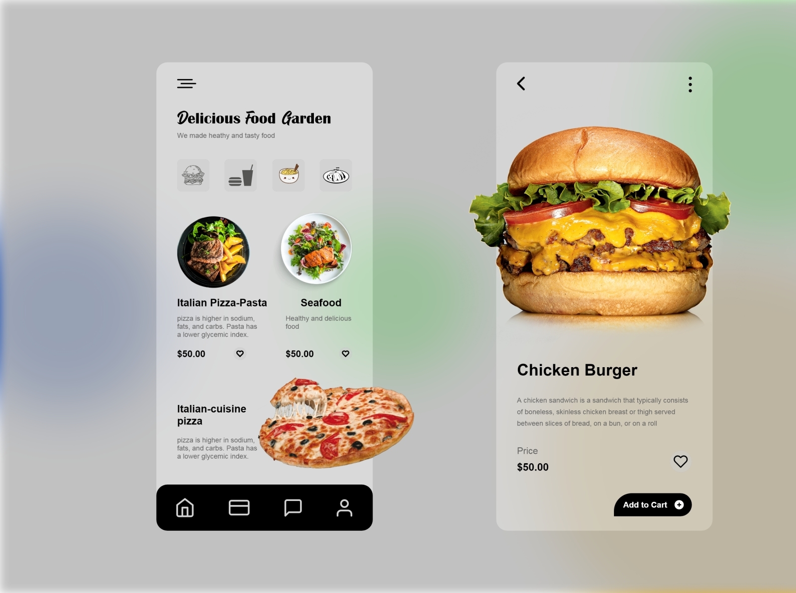 Delicious Food Garden Mobile App UI Design by Nazmul UX UI on Dribbble