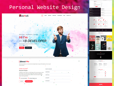 Personal Portfolio Landing Page Design