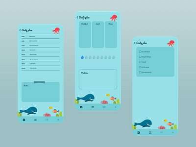 Ocean planner app appdesign application design mobile mobileapp mobiledesign ocean oceanplanner planner planning ui ux