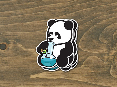 Token Panda illustration panda sticker