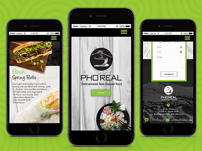 Pho Real mobile ui web