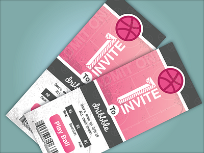 2 Dribbble Ticket Invites