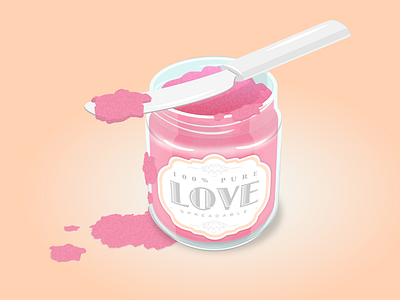 Spreadlove illustration love spreadable