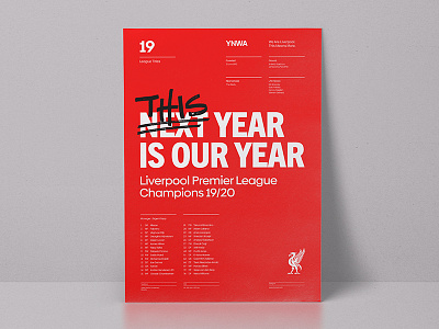 This year is our year design grid layout liverpool fc modern poster typography