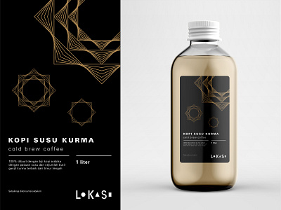 Kopi Susu Kurma Label Design