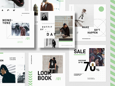 Monotone Streetwear Social Media Design Poster