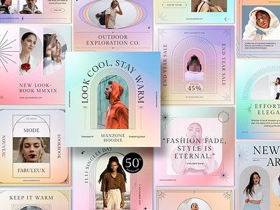 Gradient Fashion Social Media Bundle Vol.II