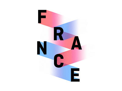 Come On France! 2016 euro france gradient typography