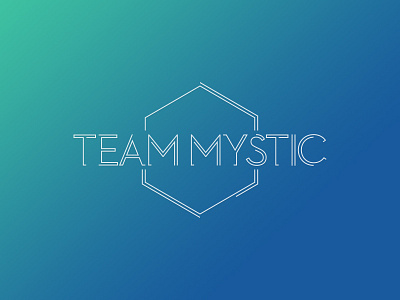 Team Mystic gradient pokemon team typography valor