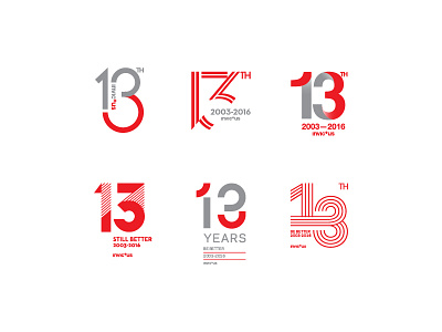 Invictus 13th Anniversary Logo 13 anniversary logo minimal typography