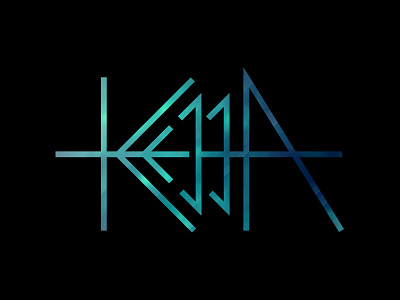 Kejja Logo band design experimental graphic grid logo logotype postrock tshirt typography
