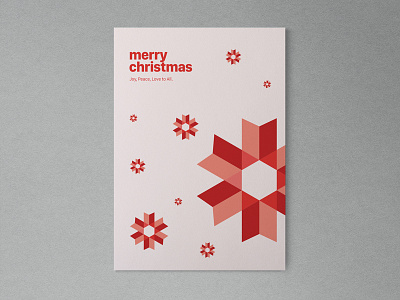 Merry Xmas abstract christmas poster