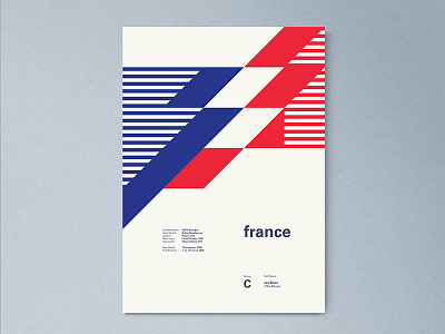 France | World Cup 2018 Poster Series france geometric layout poster worldcup