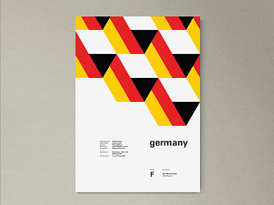 Germany | World Cup 2018 Poster Series geometric germany layout poster worldcup