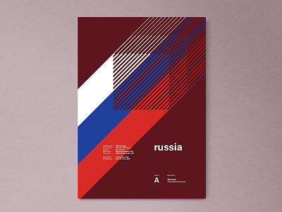 Russia | World Cup 2018 Poster Series geometric layout poster russia worldcup