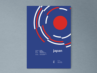 Japan | World Cup 2018 Poster Series abstract geometric japan layout modern nippon poster worldcup