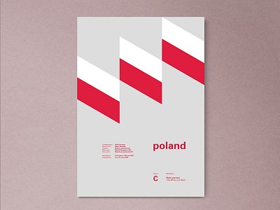 Poland | World Cup 2018 Poster Series abstract fifa geometric layout modern poster russia warsaw worldcup