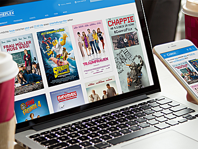 Cineplex cinema website redesign app cinema design interface material responsive ui