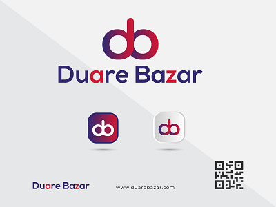 Duare bazar e-commerce business Logo branding business business logo design e commerce logo typography