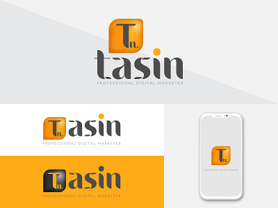 Tasin digital marketing agency Logo branding business company digital digital art logo logo design logos logotype marketing agency typography