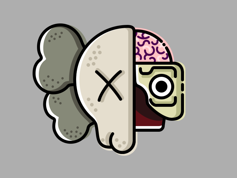 KAWS Half Face Sticker Set by Boris Garic🎨 on Dribbble