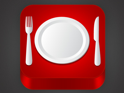 Tabl4U icon app food icon ios icon ipad app icon iphone app icon plate restaurant silverware vector