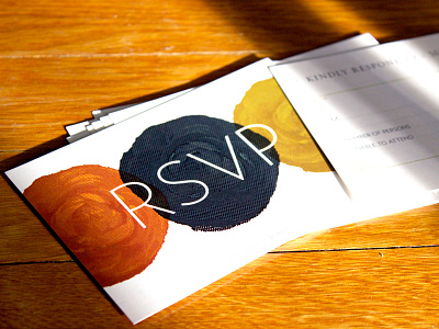 Wedding RSVP deco illustration invitations invites rsvp type wedding