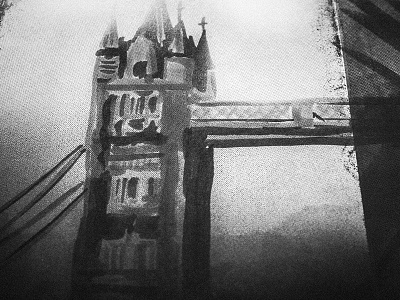 Haunted London book bridge haunted illustration london spot