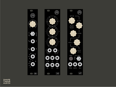 Shapetaker Panels design euro eurorack illustration modular music panel design synth type typography