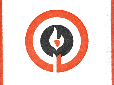 Spark Logo flame icon logo mandela match matchbox retro south africa spark target texture vintage