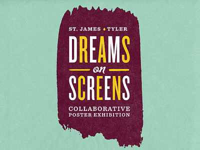 Dreams on Screens Logo icons identity ink logo pencil poster print screenprint silk screen supplies