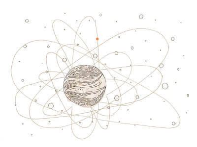 J=12 alphabet illustration jupiter planet sketch space stars texture