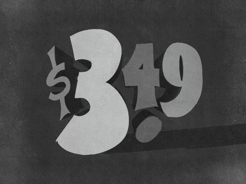 Sale! sign painting practice lettering sketch typography type