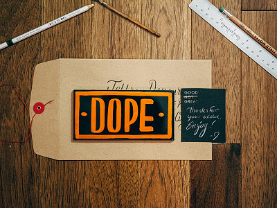Dope shit badge icon lettering line party texture tile