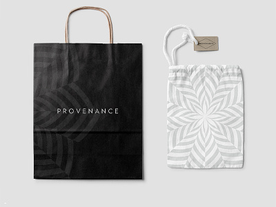 Provenance Bags bag commerce logo packaging pattern texture wordmark