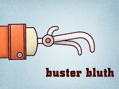 Buster Bluth arrested development design illustration