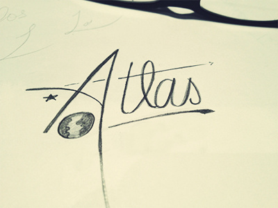 Atlas Type atlas design hand drawn sketch type typography