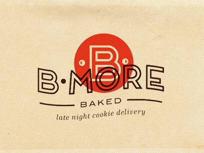 Bmore baked baltimore cookies design logo monogram type