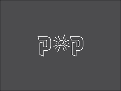 Popcurnn design logo pop sketch type wip